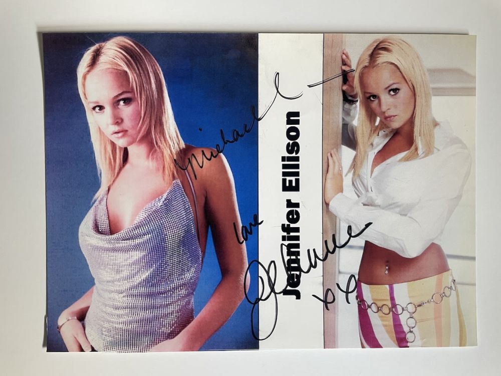 Lot 136: Jennifer Ellison Popular Actress and Model 8x6 inch...