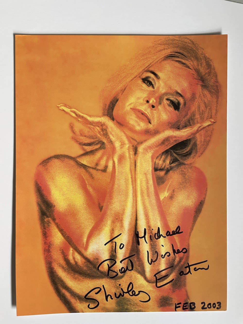 Lot 137: Shirley Eaton James Bond Film Actress 8x6 inch...