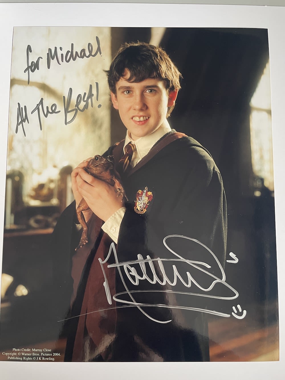 Lot 145: Matthew Lewis Harry Potter Actor, Neville Longbottom 10x8...