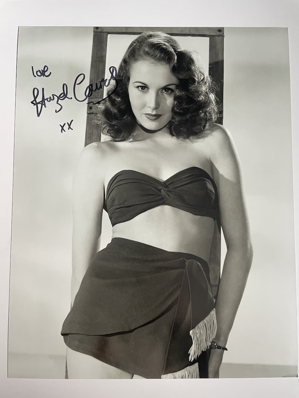 Lot 150: Hazel Court Course of Frankenstein Actress 10x8 inch...
