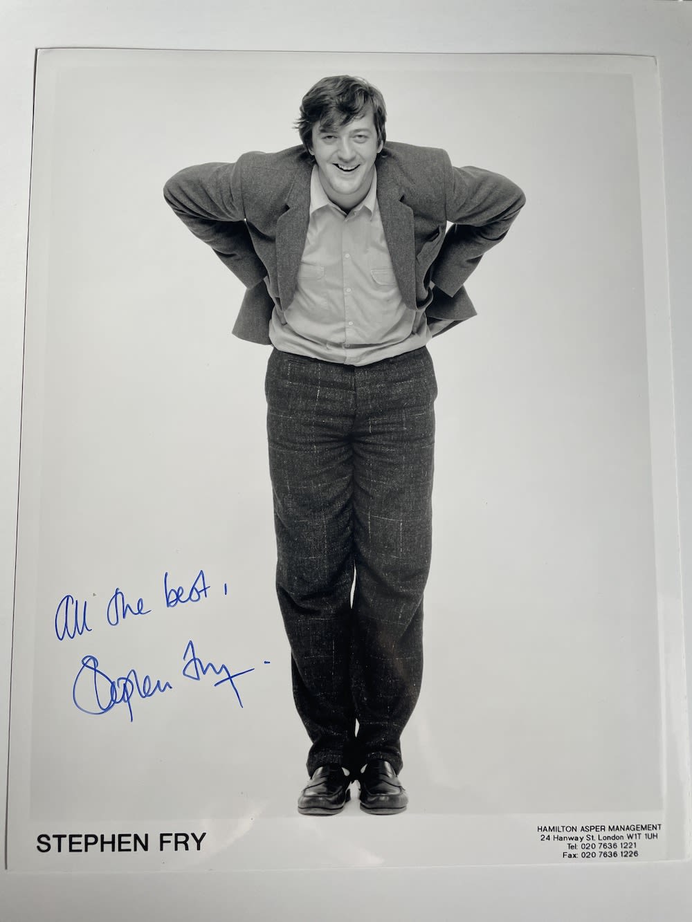 Lot 156: Stephen Fry Great Comedy Actor and Writer 10x8...