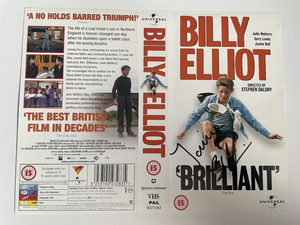 Lot 171: Jamie Bell Child Actor, Billy Elliot signed video...