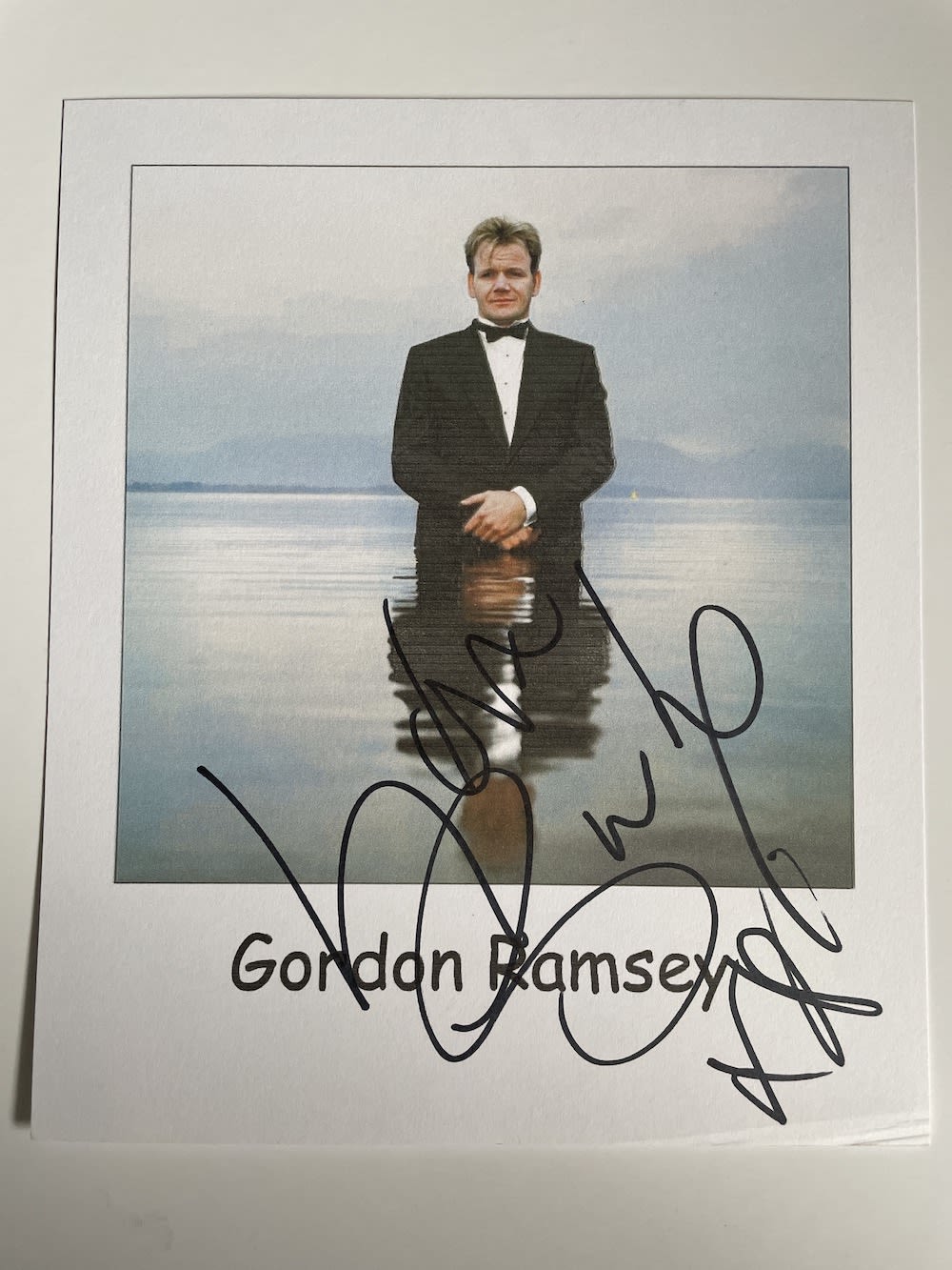 Lot 172: Gordon Ramsey Former Footballer, TV Chef 8x6 inch...