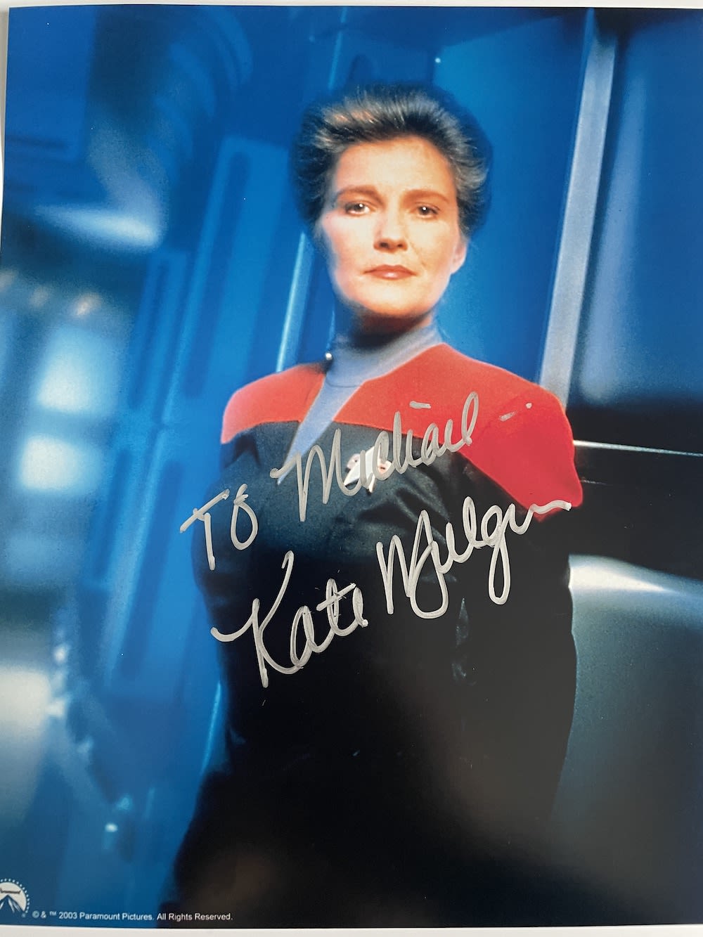 Lot 173: Kate Mulgrew Star Trek TV Series Actress 10x8...