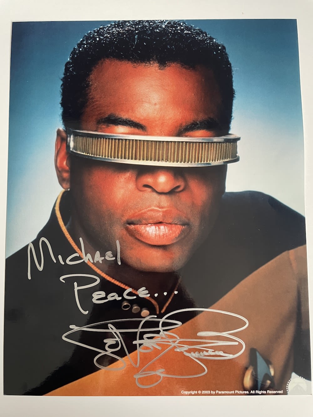 Lot 178: Levar Burton Legendary Star Trek Actor 10x8 inch...