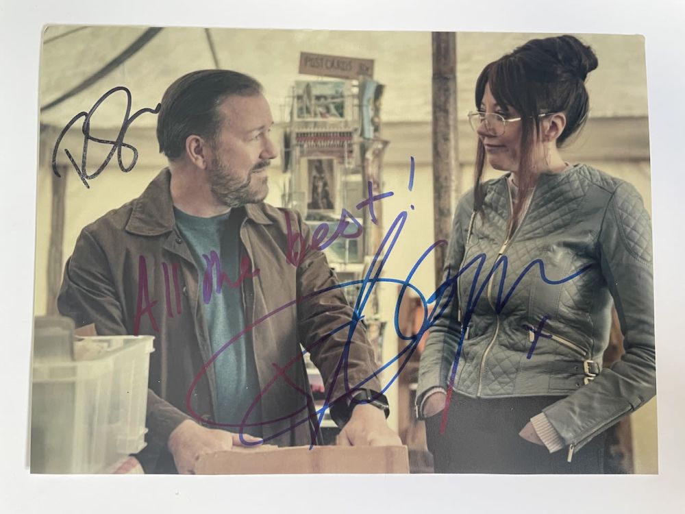 Lot 181: Ricky Gervais, Diane Morgan Afterlife Cast Members 8x6...
