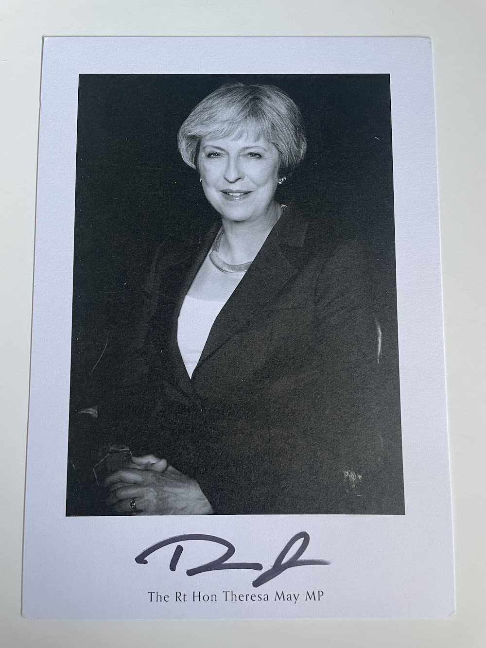 Lot 186: Theresa May Former Conservative Prime Minister 8x6 inch...