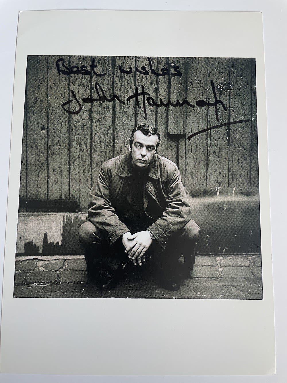 Lot 189: John Hannah Popular British Actor 8x6 inch signed...