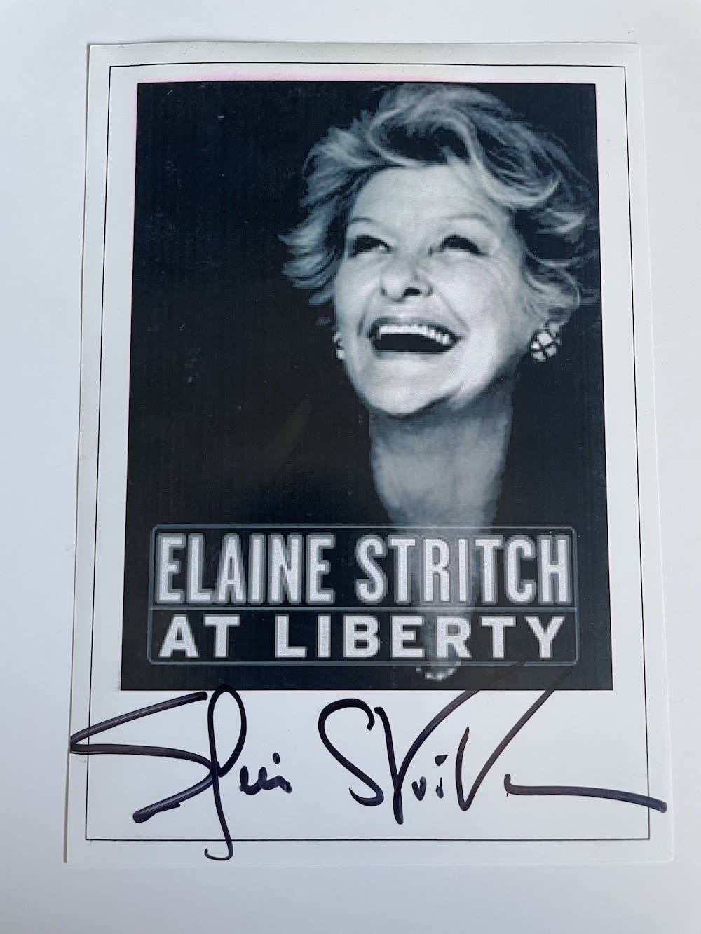 Lot 199: Elaine Stritch Late Great American Actress 7x5 inch...