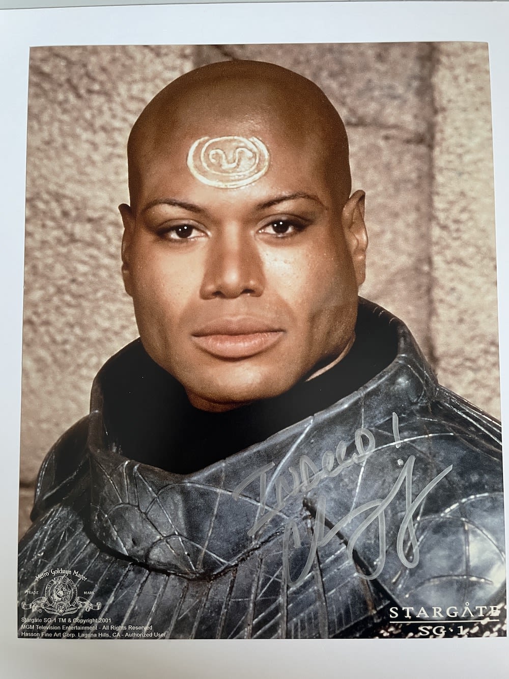 Lot 218: Chris Judge Stargate SG1 Actor 10x8 inch signed...