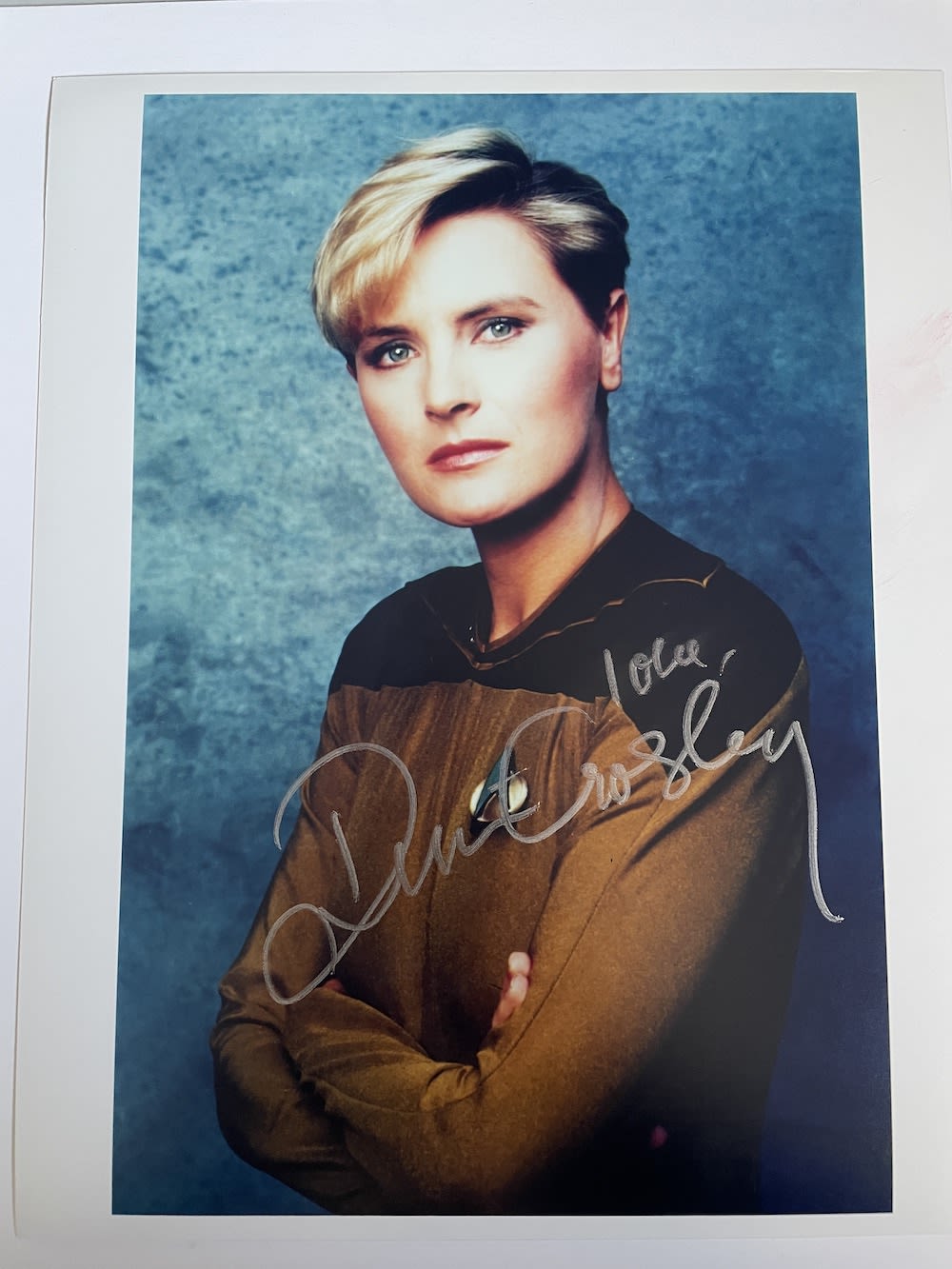 Lot 226: Denise Crosby Star Trek Actress, Tasha Yar 10x8...