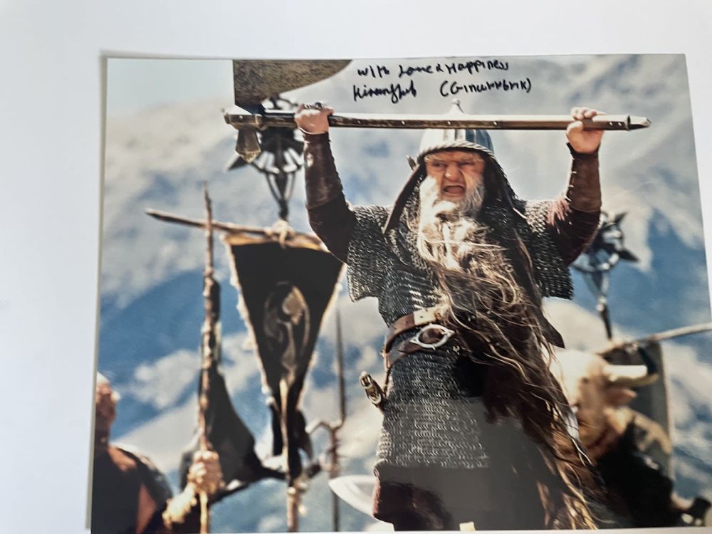 Lot 229: Kiran Shah Chronicles of Narnia Actor 10x8 inch...