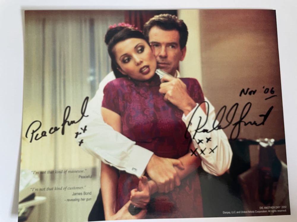Lot 232: Rachel Grant James Bond Film Actress 10x8 inch...