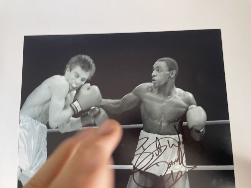 Lot 243: Herol Bomber Graham Great British Boxer 10x8 inch...