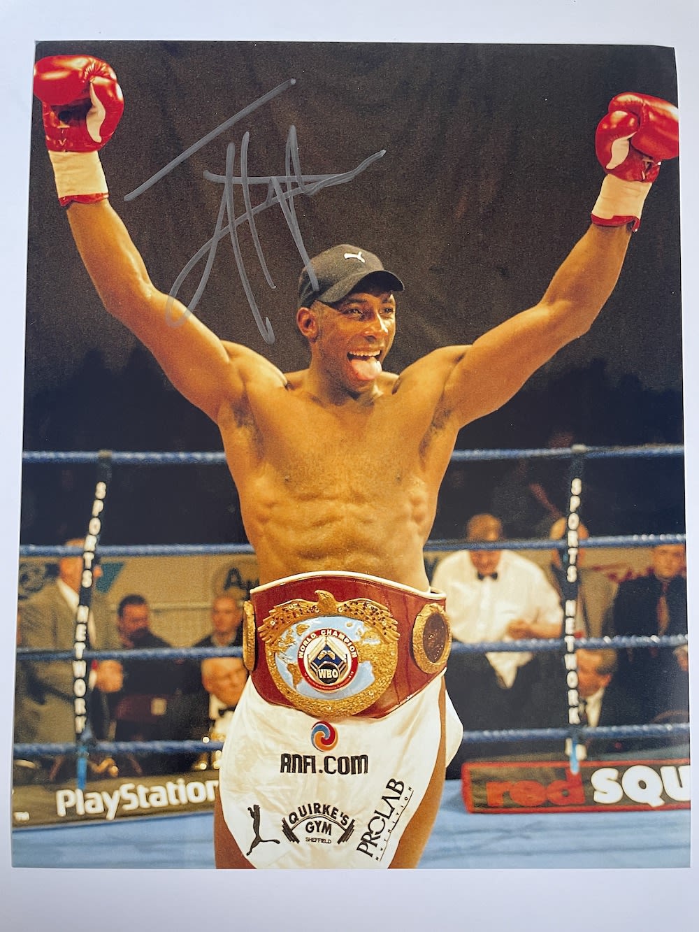 Lot 248: Johnny Nelson Former Cruiserweight World Champion 10x8 inch...