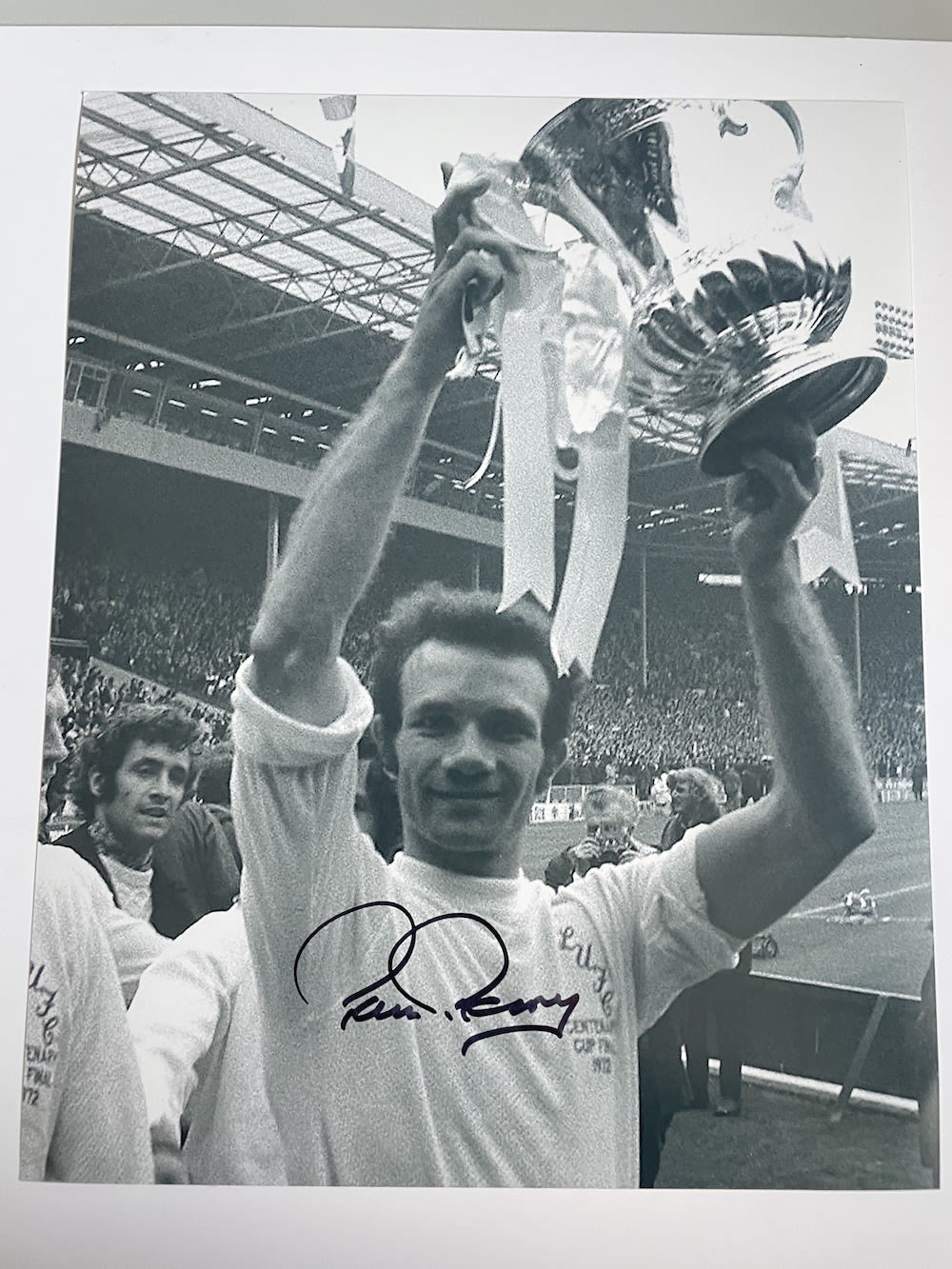 Lot 265: Paul Reaney Former Leeds United Footballer 10x8 inch...