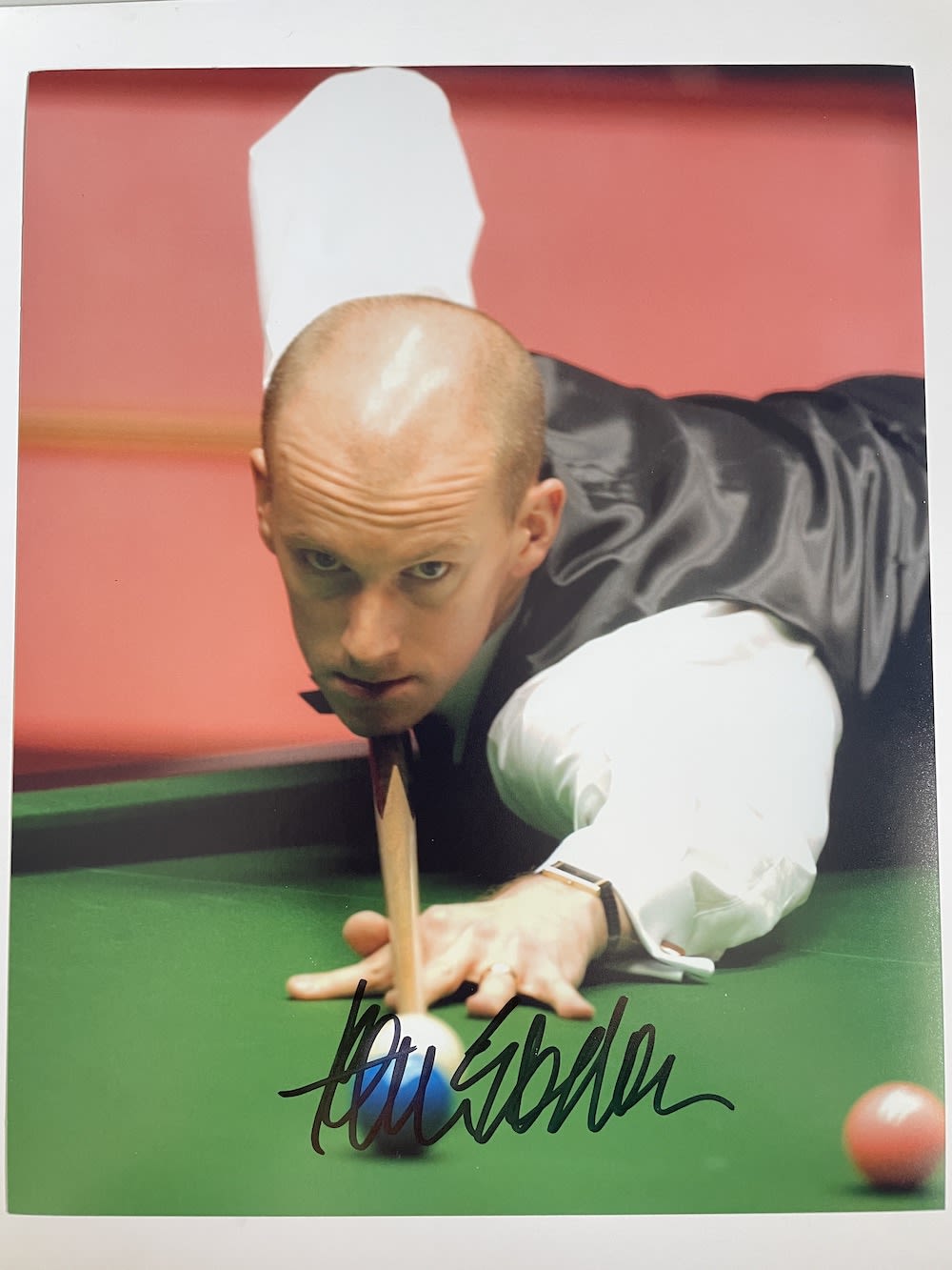 Lot 271: Peter Ebdon Professional Snooker Player 10x8 inch signed...