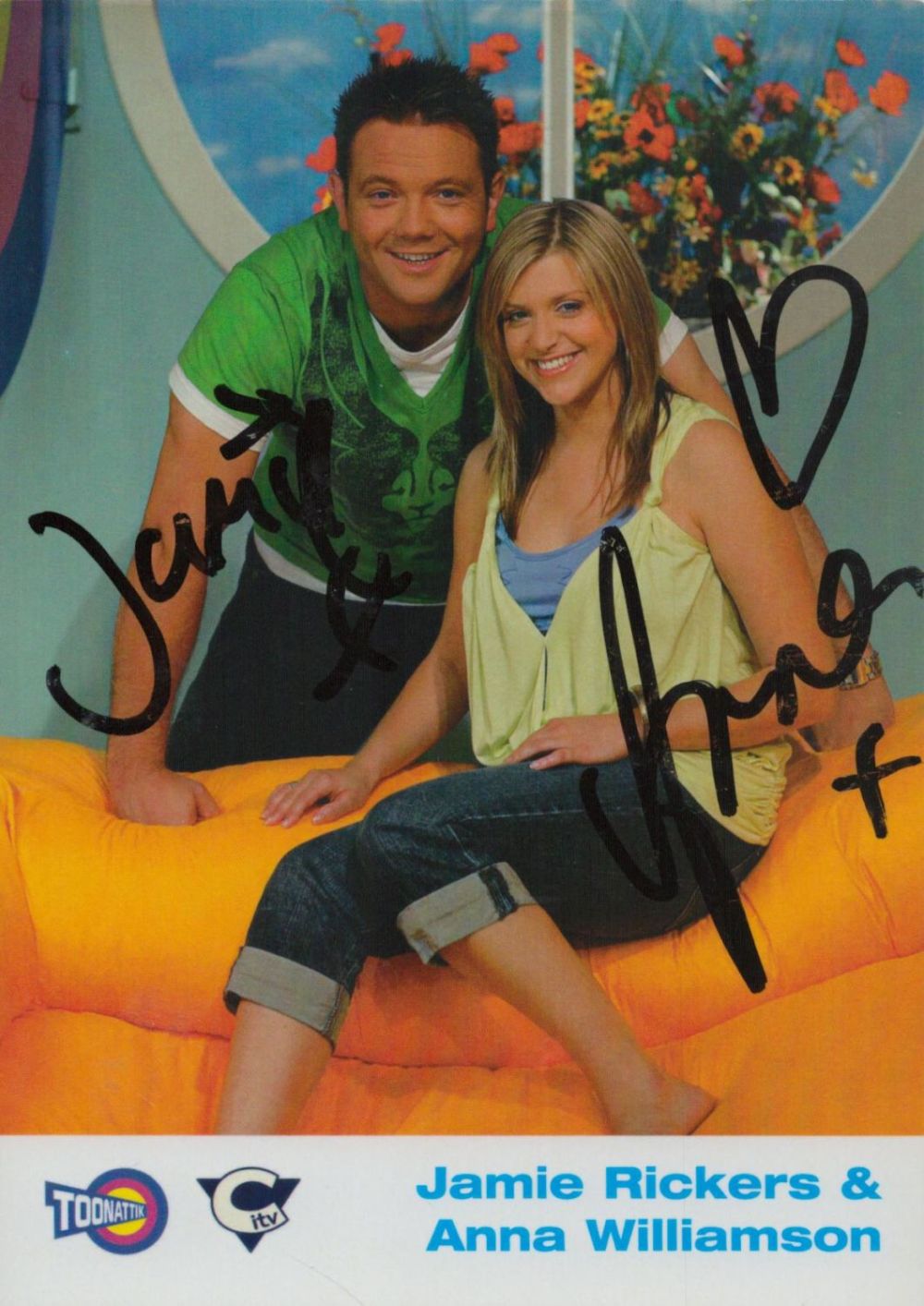 Lot 206: Multi signed Jamie Rickers and Anna Williamson Promo....