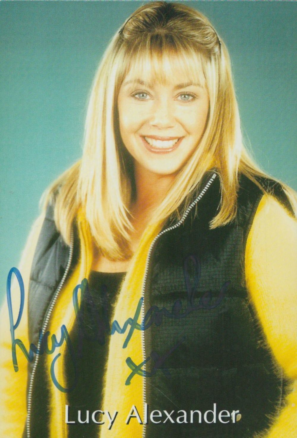 Lot 207: Lucy Alexander signed colour photo. An English television...
