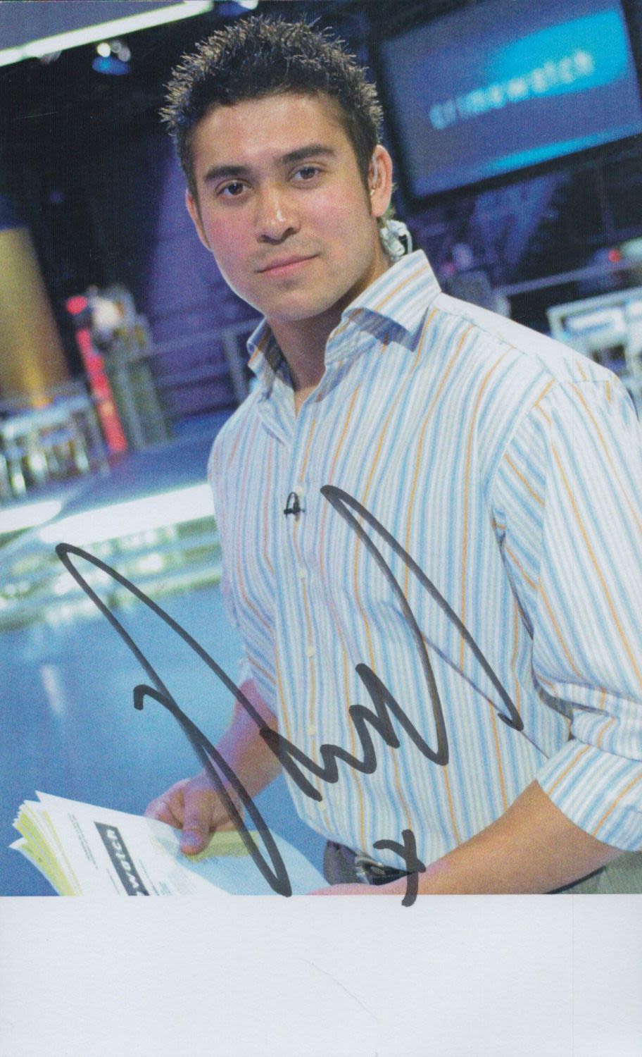 Lot 208: Rav Wilding signed colour photo. An English television...
