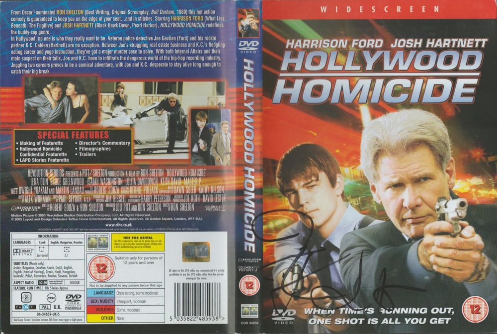Lot 235: Multi signed Josh Hartnett and Harrison Ford on...