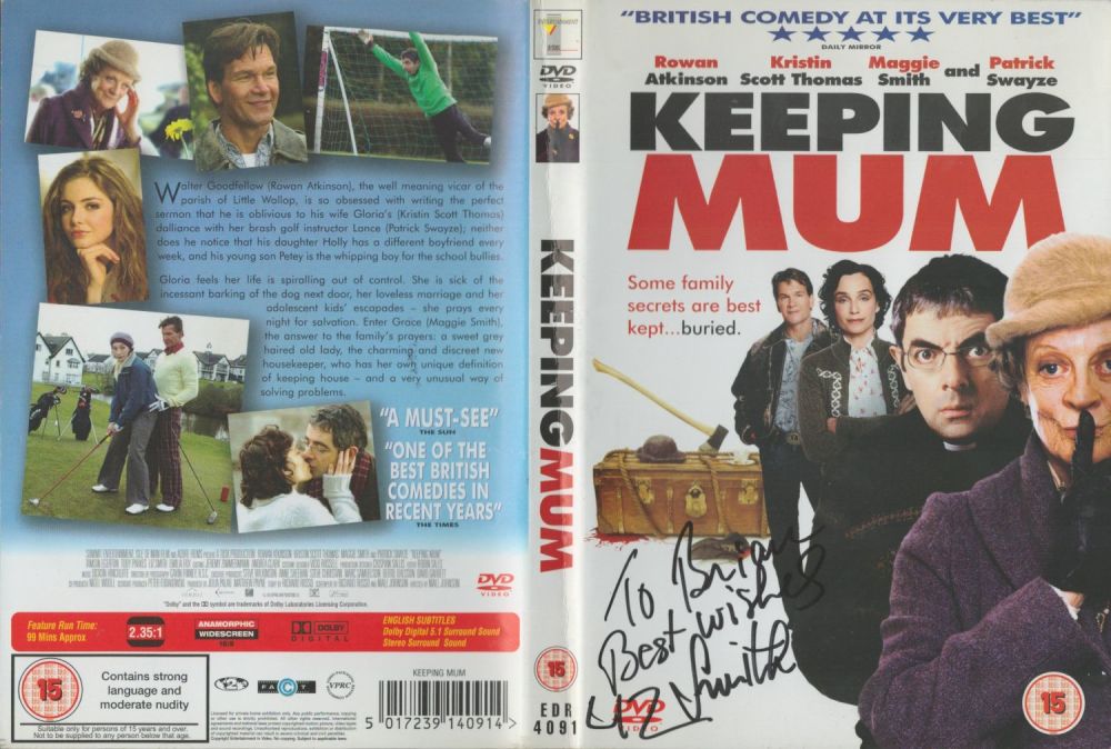 Lot 236: Liz Smith signed DVD sleeve. Including DVD Keeping...