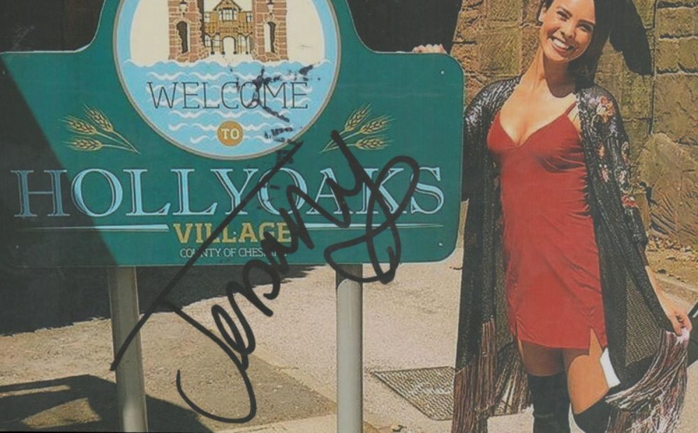 Lot 256: Jessamy Stoddart signed colour photo. Hollyoaks. 6 x...
