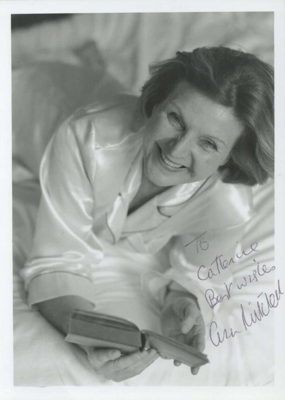 Lot 284: Ann Mitchell signed black and white photo. British...
