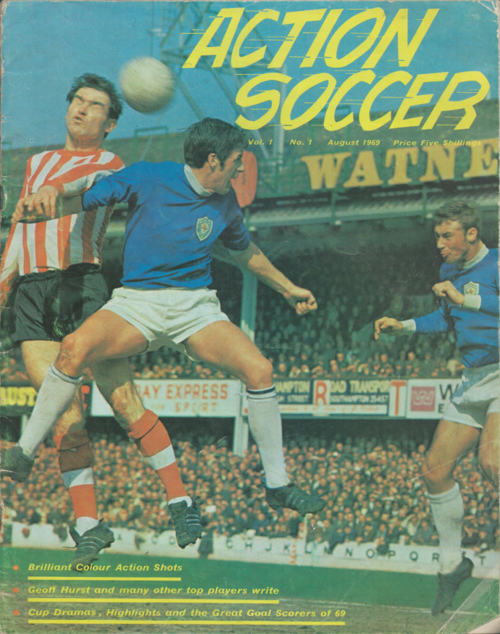 Lot 290: Vintage Action Soccer Vol.1 No.1 August 1969 Magazine....