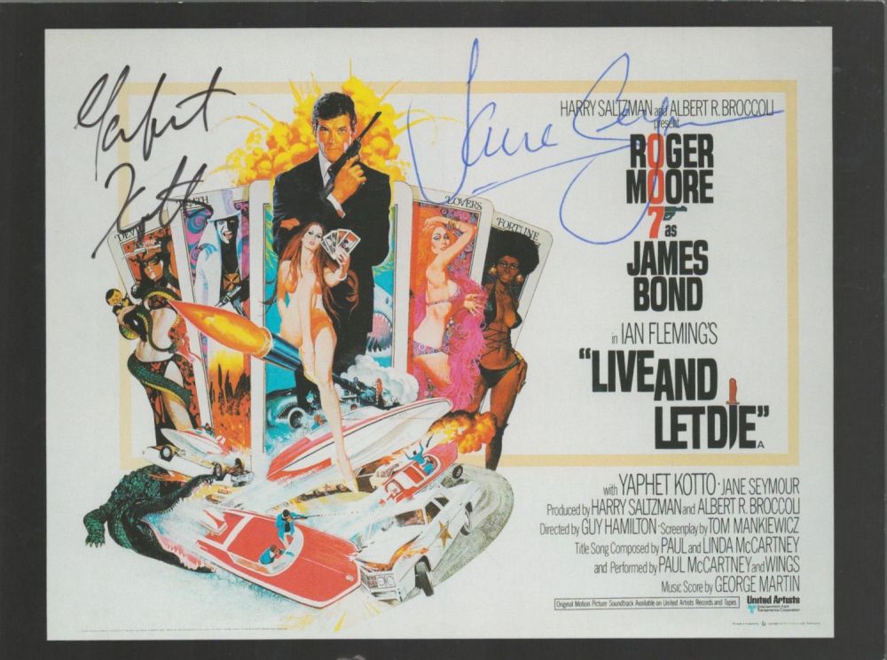 Lot 299: Multi signed Jane Seymour and Yaphet Kotto post...
