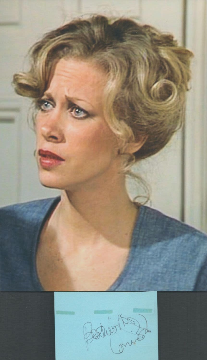 Lot 301: CONNIE BOOTH Fawlty Towers Actress signed card with...