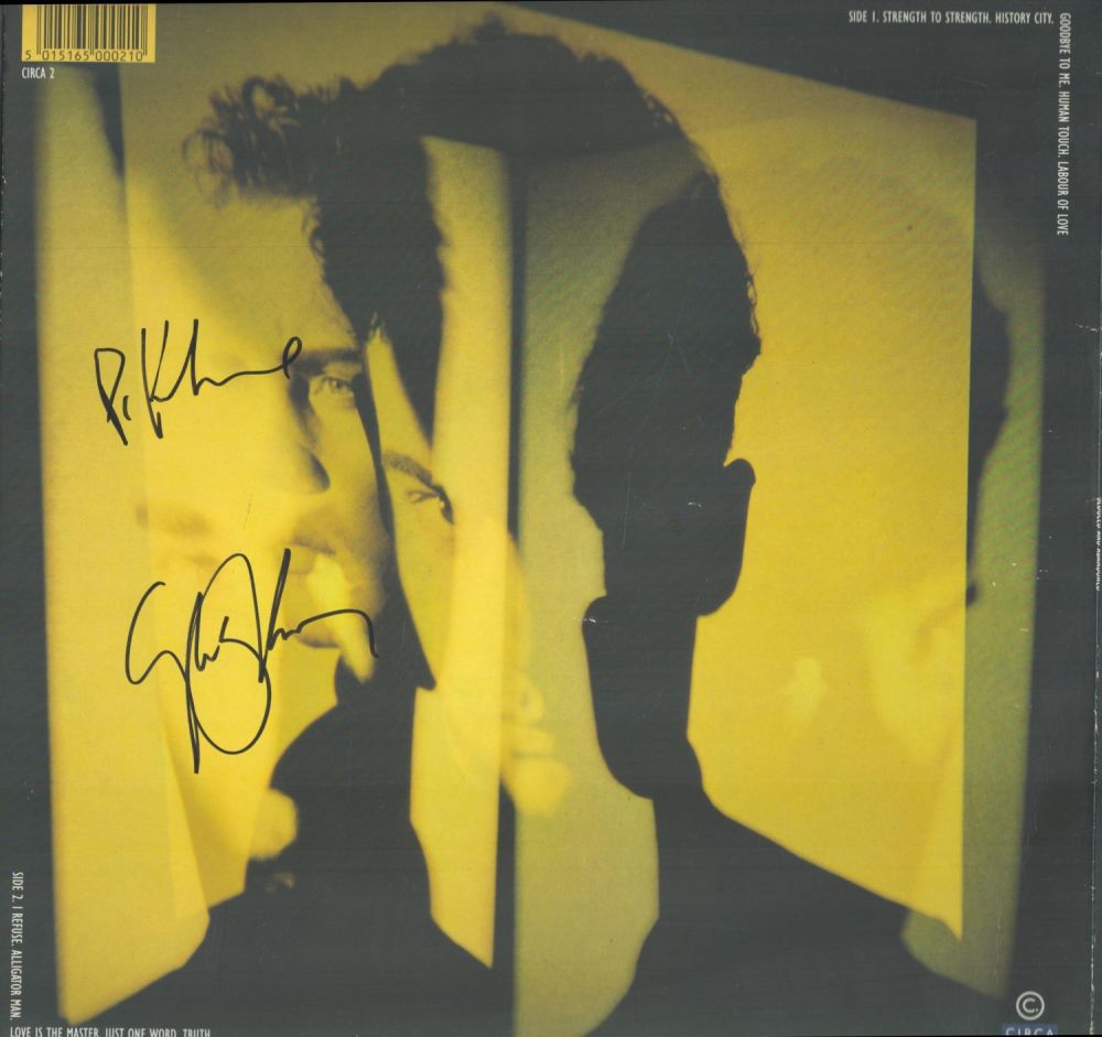 Lot 312: HUE AND CRY Scottish Pop Duo signed 1987...