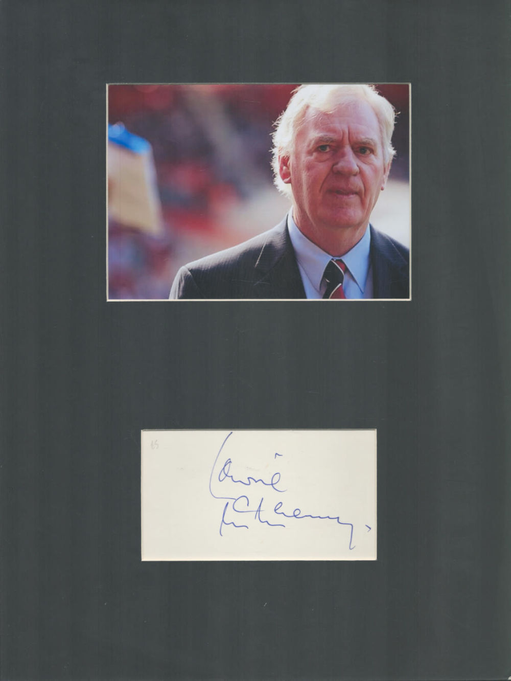 Lot 324: LAWRIE McMENEMY signed card with 12x16 Mounted Photo...