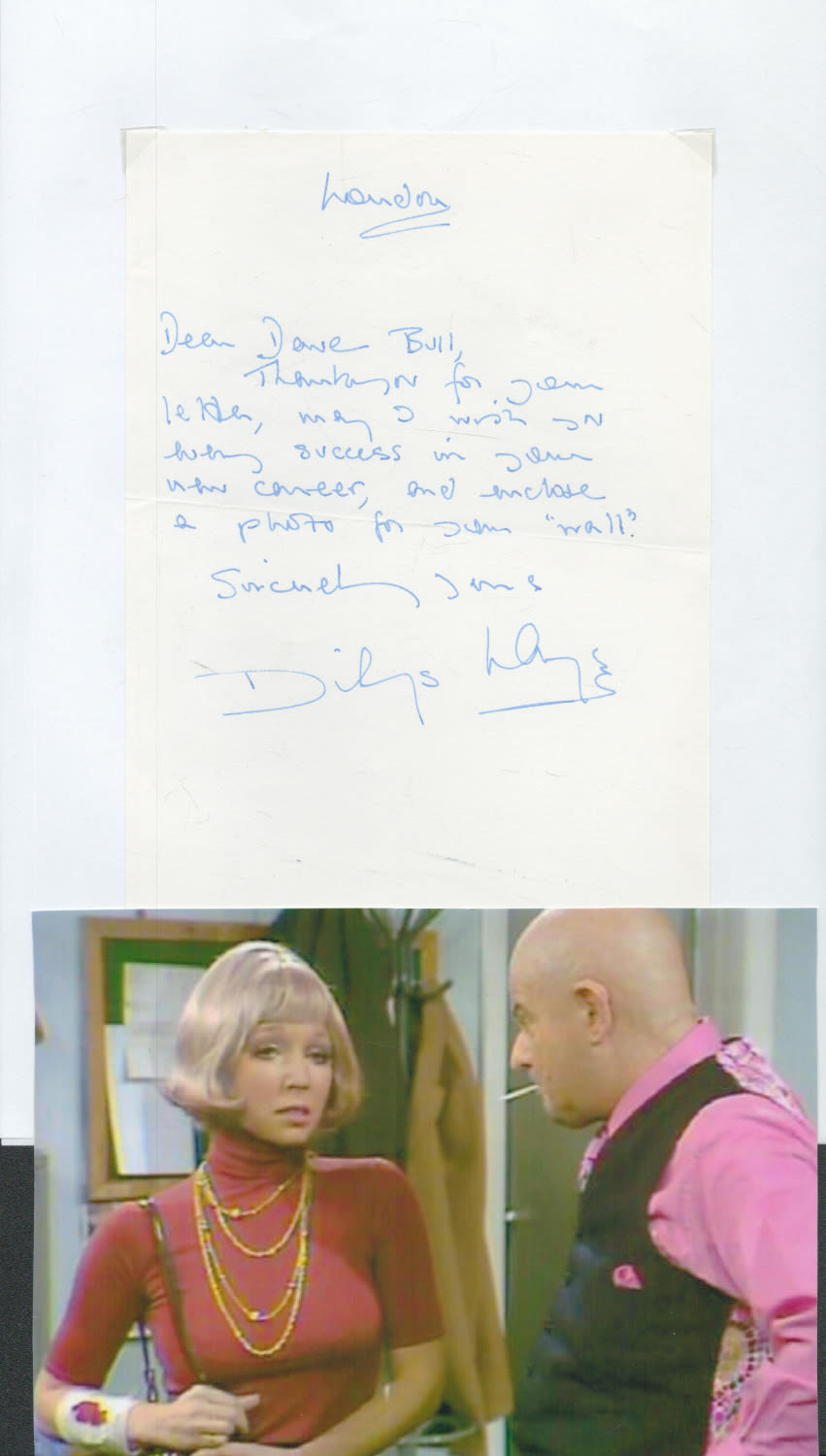 Lot 395: Dilys Watling ALS includes unsigned colour photo approx...