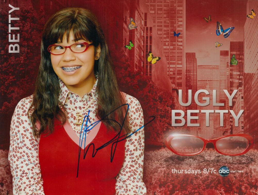Lot 463: America Ferrera as Ugly Betty Signed Colour Photo...