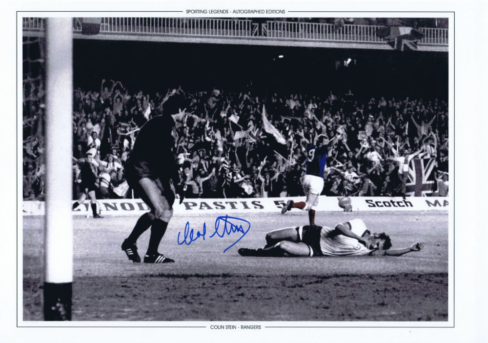 Lot 538: Autographed Colin Stein 16 X 12 Photo Edition:...