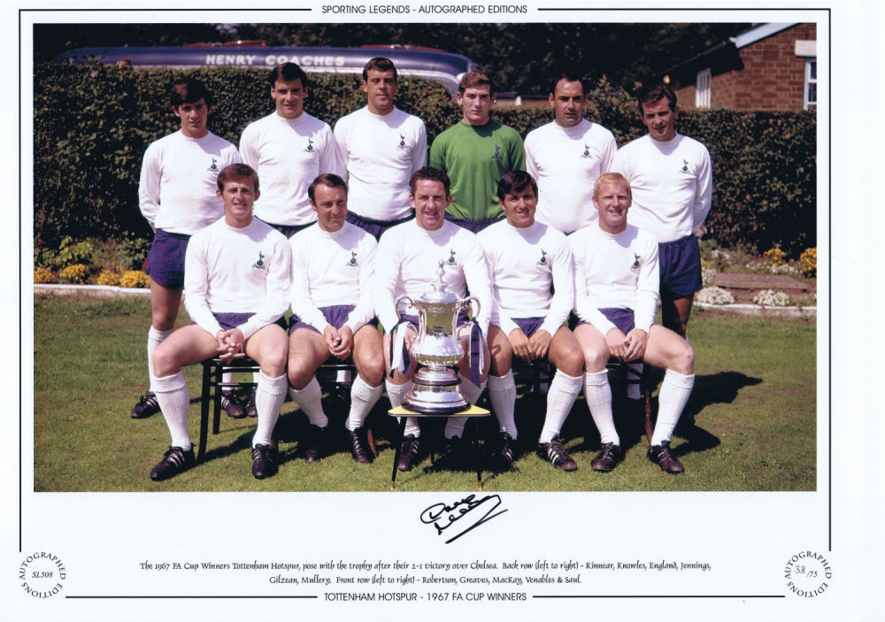 Lot 546: Autographed Dave Mackay 16 X 12 Limited Edition:...