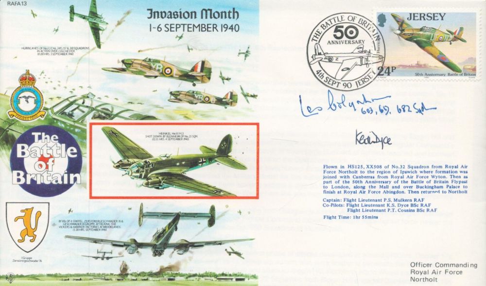 Lot 616: Les Coloquhoun and Flt Lt Keith Dyce Signed...