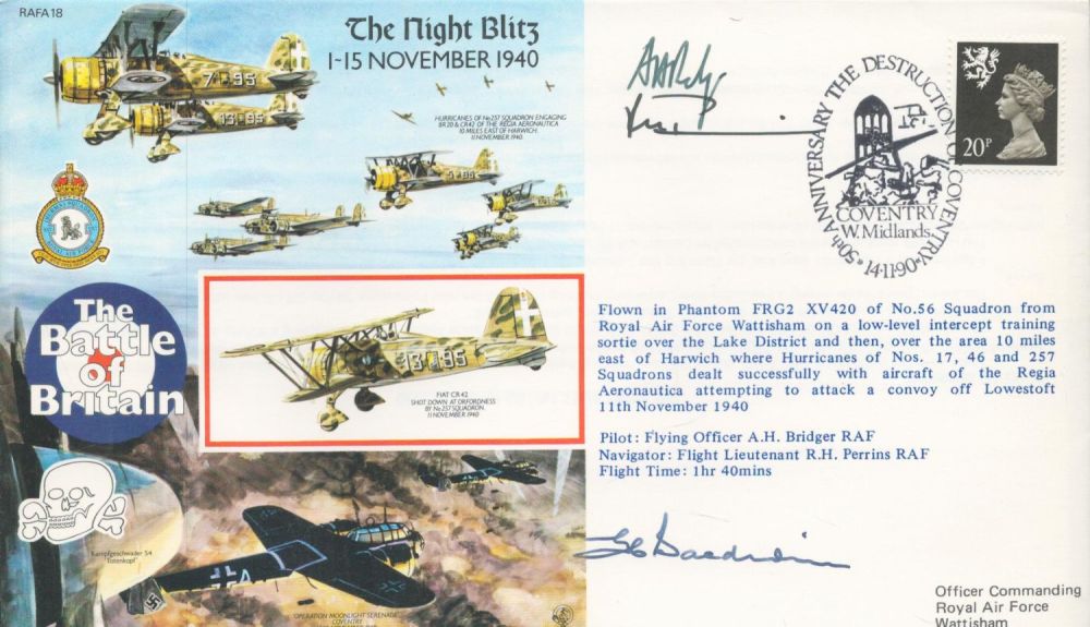 Lot 619: George Baldwin Signed and Flown FDC The Night...