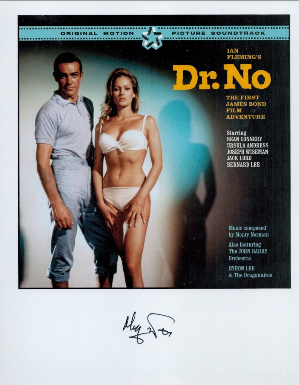 Lot 651: Monty Norman signed James Bond Original Picture Soundtrack...