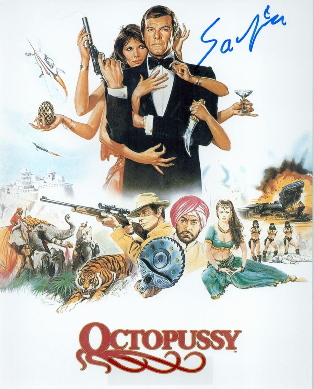Lot 656: Safira Alfzal Signed Photo (as Octopussy Girl) from...
