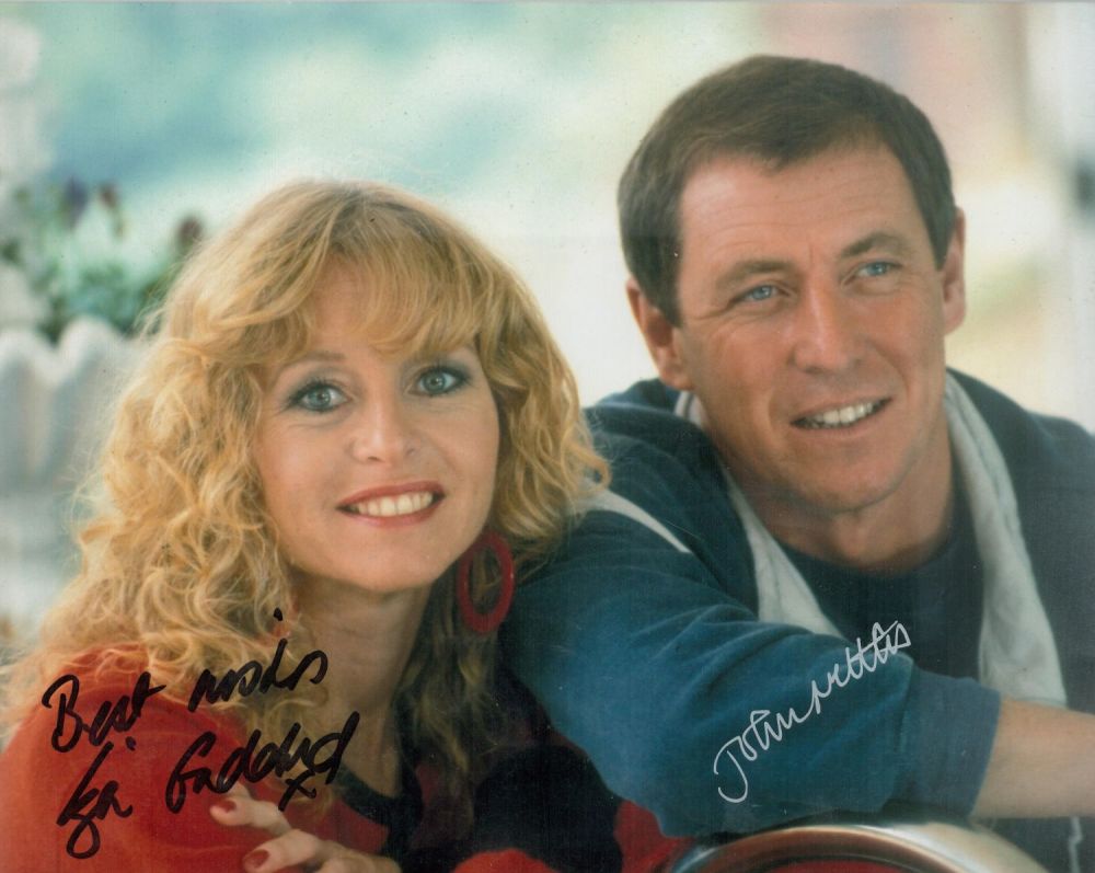 Lot 662: John Nettles and Lizz Goddard singed Photo from...