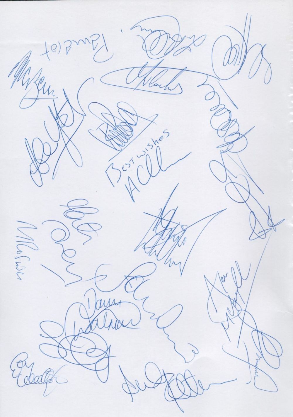 Lot 673: 20 Signatures, Portsmouth FC Signatures Season 1999 to...
