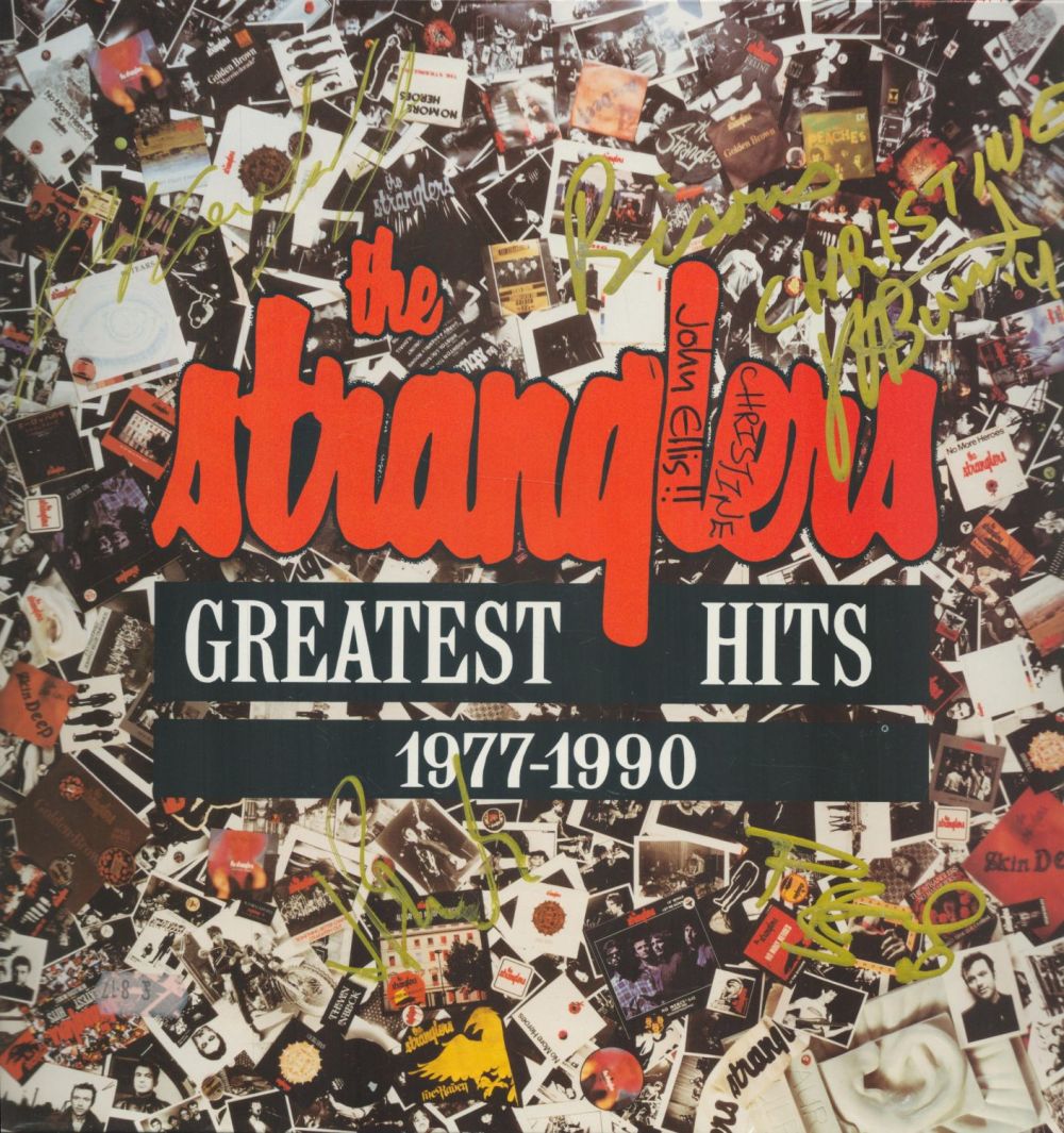 Lot 720: The Stranglers Greatest Hits 1977 1990 signed and...