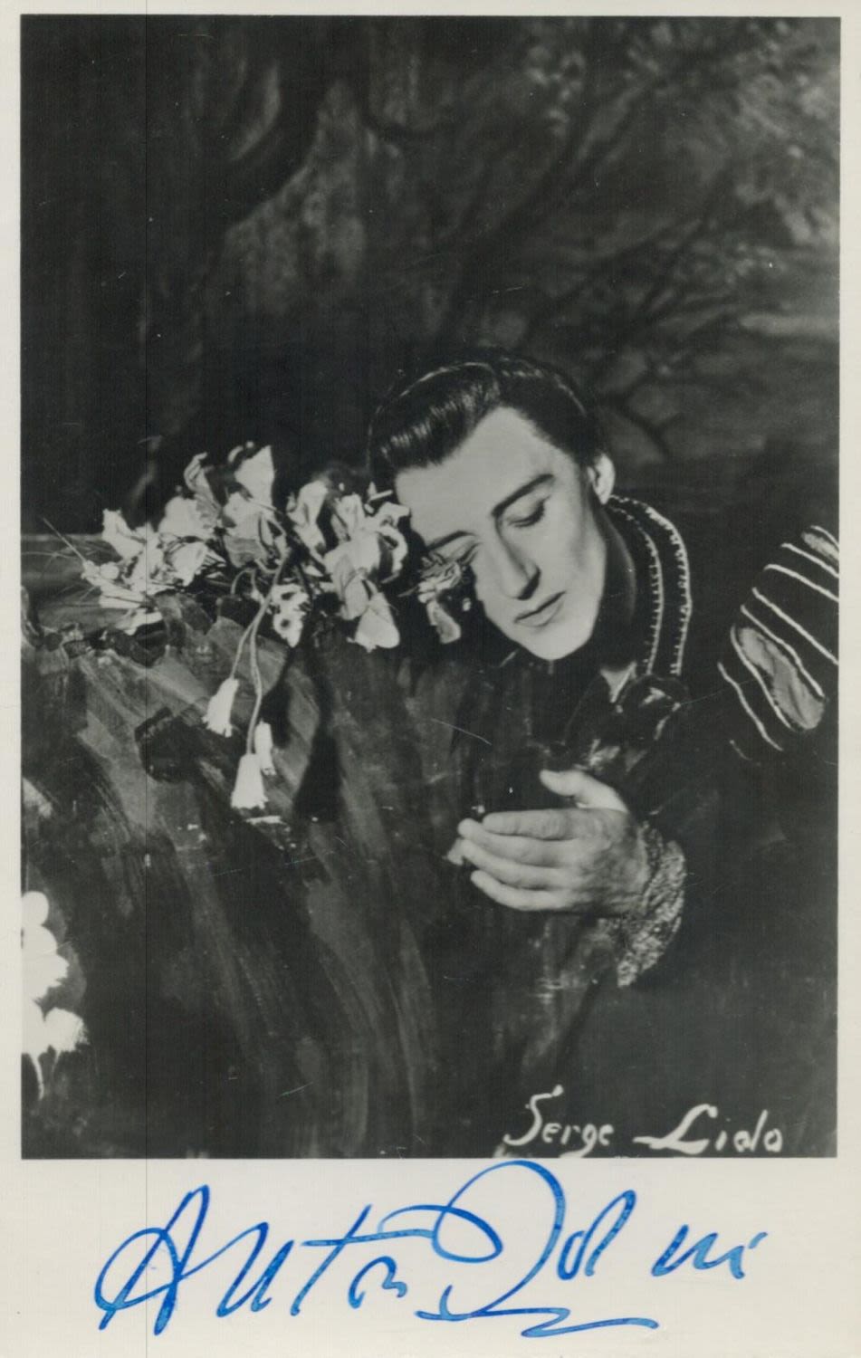 Lot 107: Anton Dolin, a signed 5.5x3.5 photo, dated 1/53...