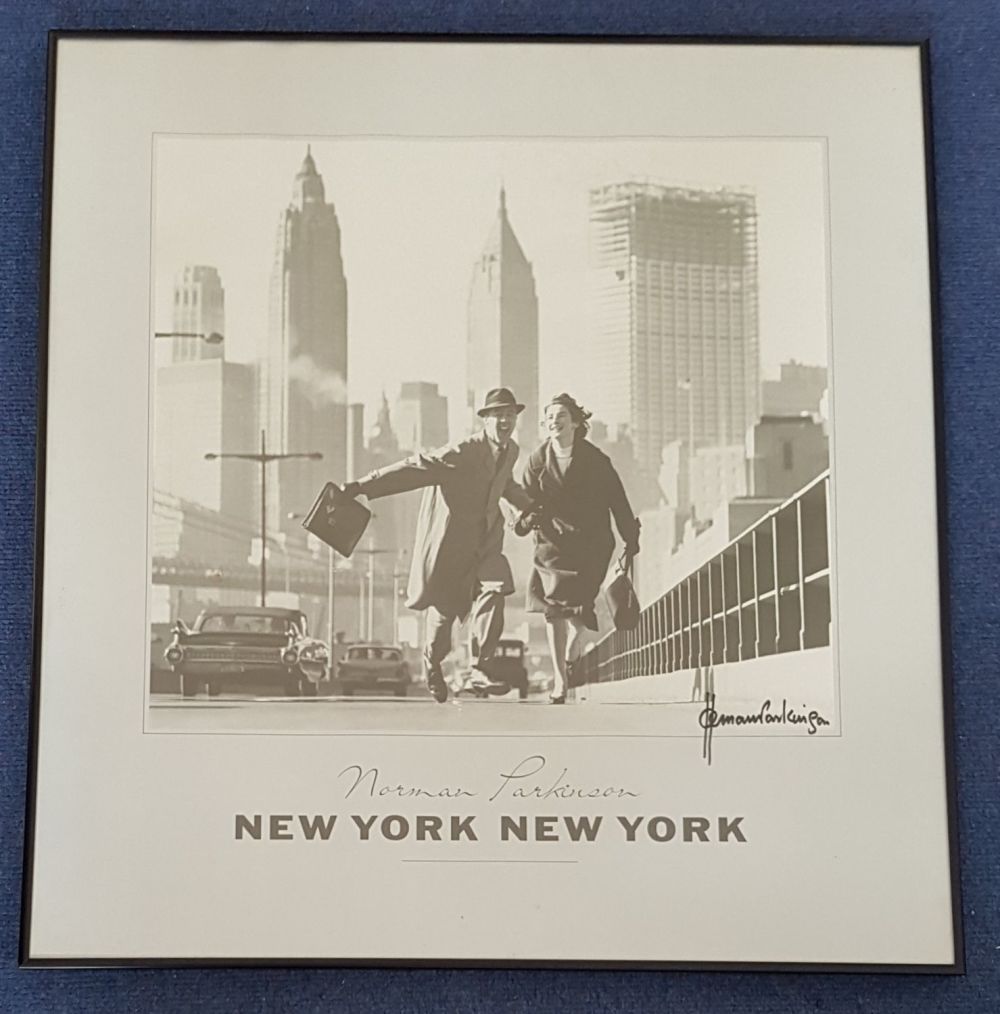 Lot 664: Norman Parkinson signed 27x25 inch framed and mounted...