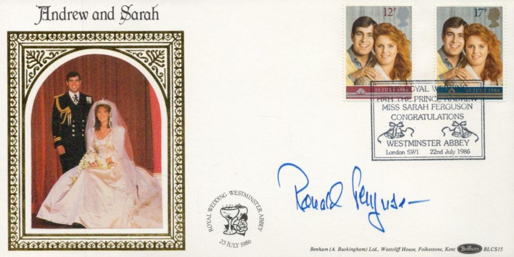 Lot 672: Major Ronald Ferguson Signed Benham FDC The Royal...