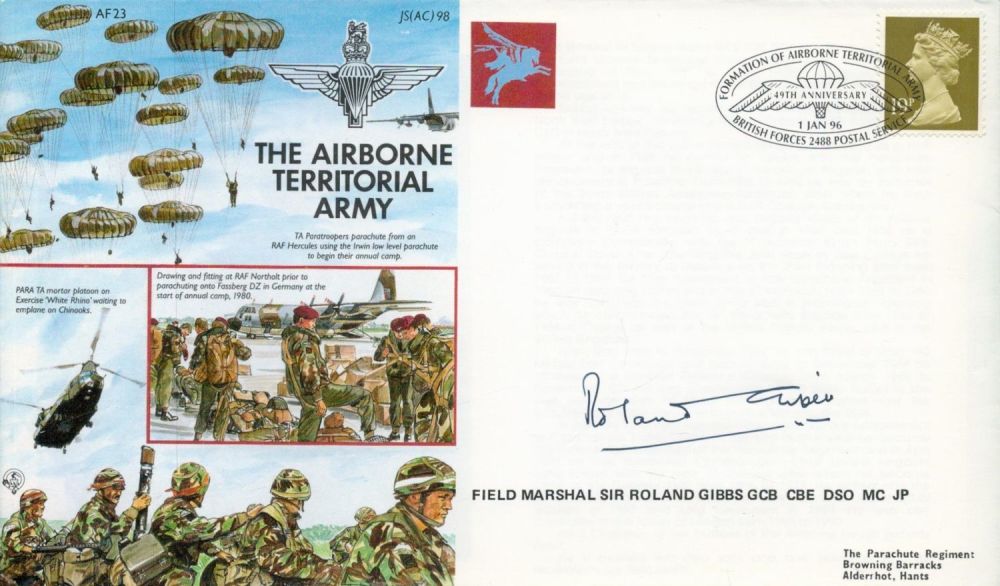 Lot 675: Field Marshal Sir Roland Gibbs Signed and Flown...