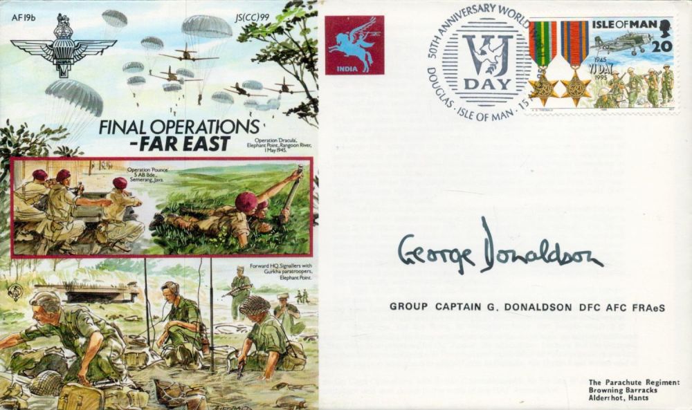 Lot 677: Group Captain George G Donaldson Signed and Flown...