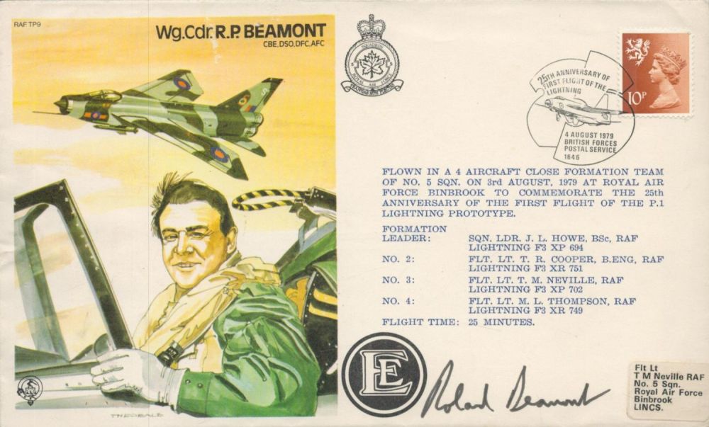 Lot 688: Wing Commander Roland P Beamont Signed and Flown...